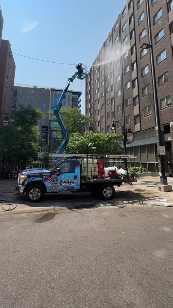 Professional exterior cleaning transformation