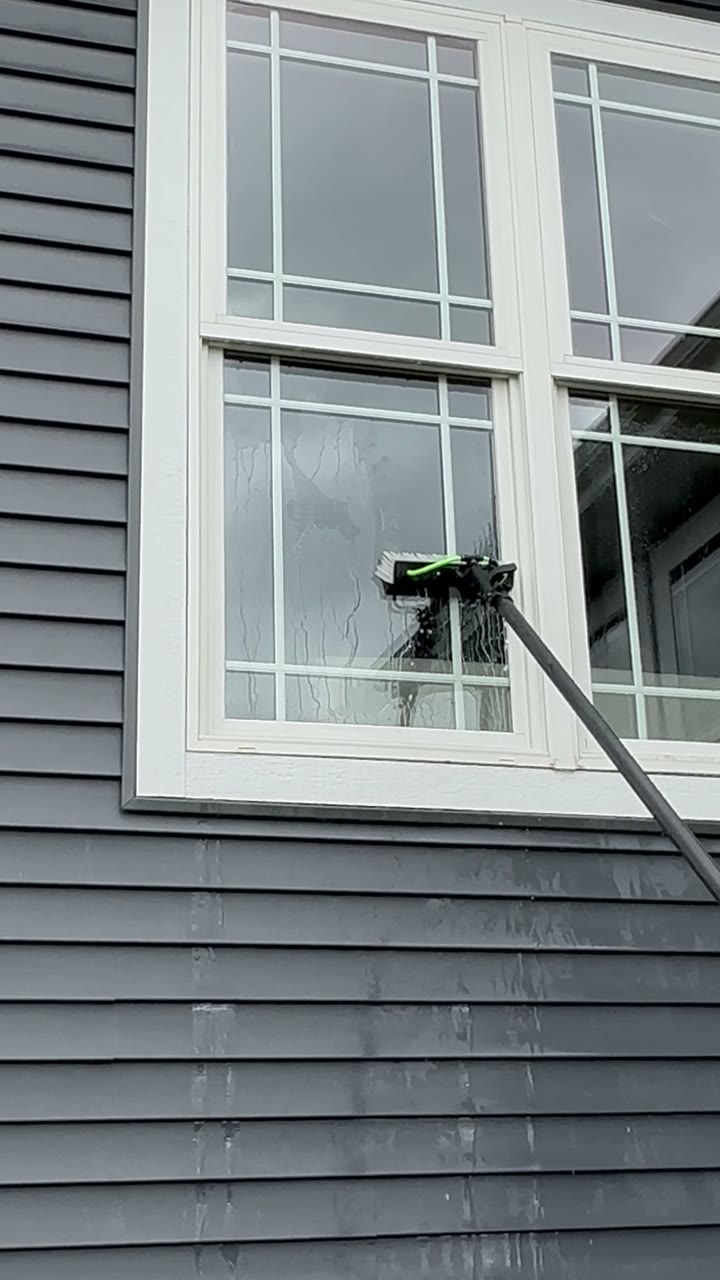 Professional exterior cleaning transformation