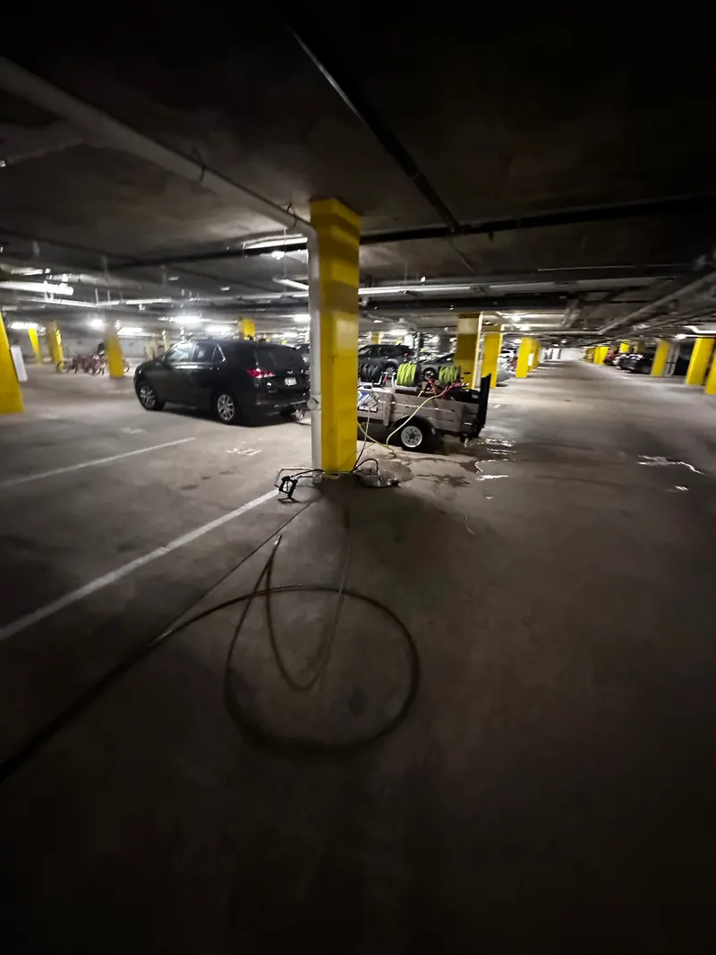 Parking Garage Floor Cleaning by The Total Wash Co. in Madison, WI