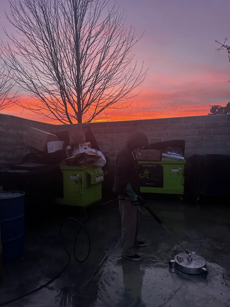Trash Area Sanitization by The Total Wash Co. in Madison, WI
