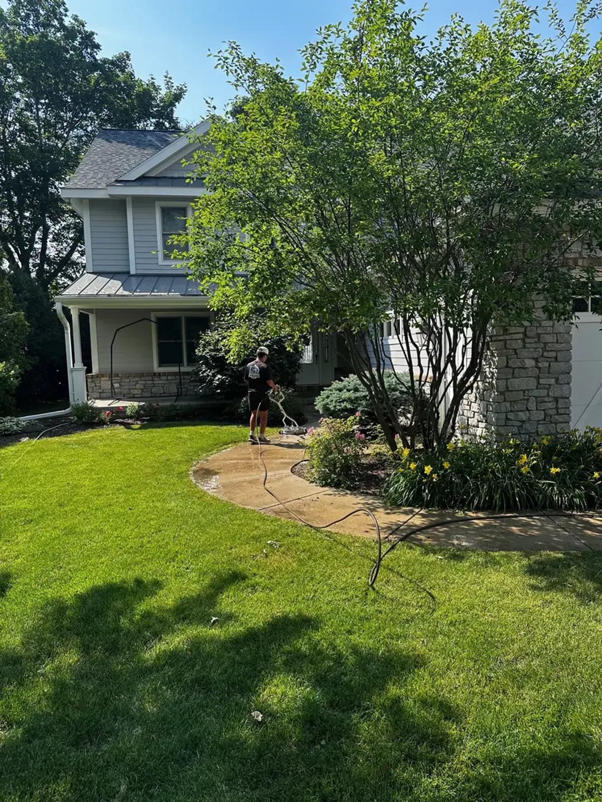 Vinyl Siding Washing result 2 — The Total Wash Co. Madison WI