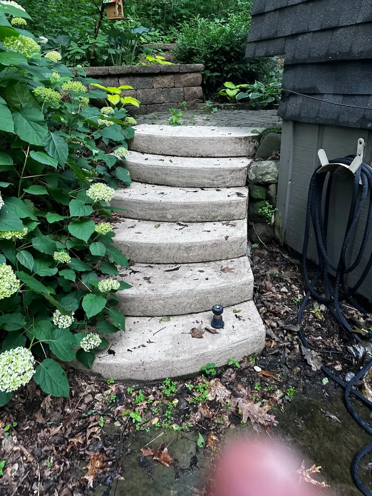 After: Clean concrete