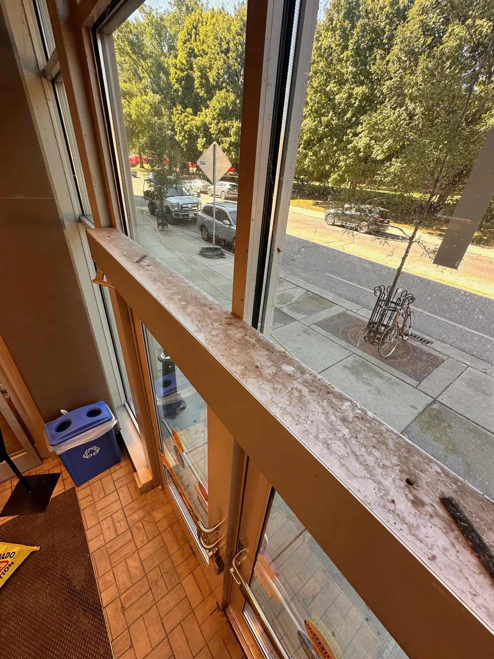 Before: Hard water spots & grime